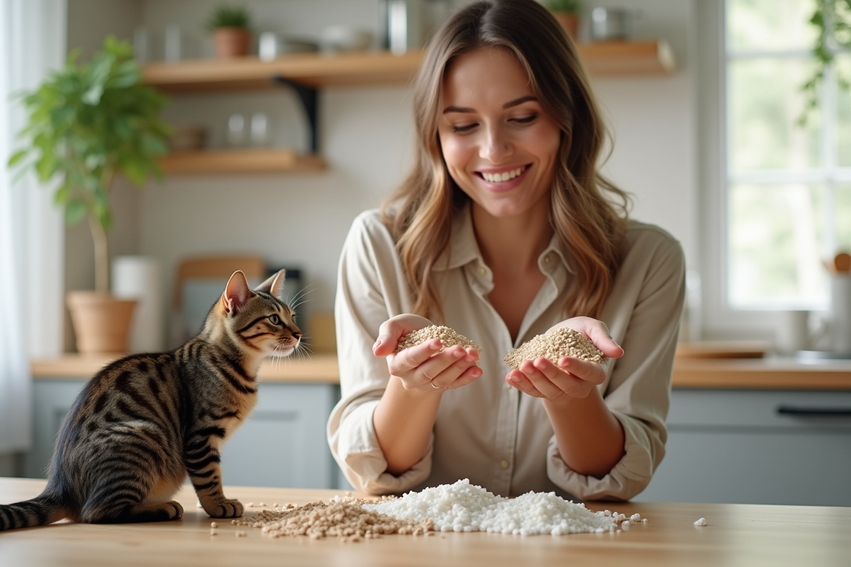 chat  litière