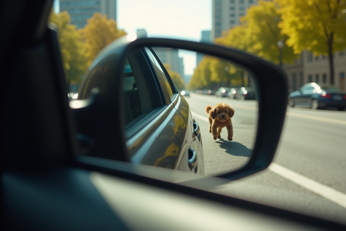 chien accident