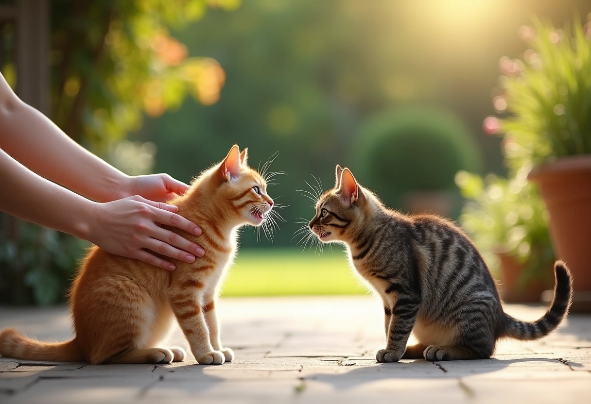 chats bagarre